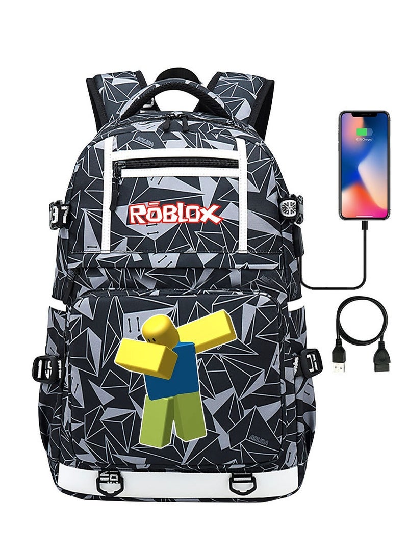 ROBLOX Printed Youth Large Capacity Men's and Women's Shoulders