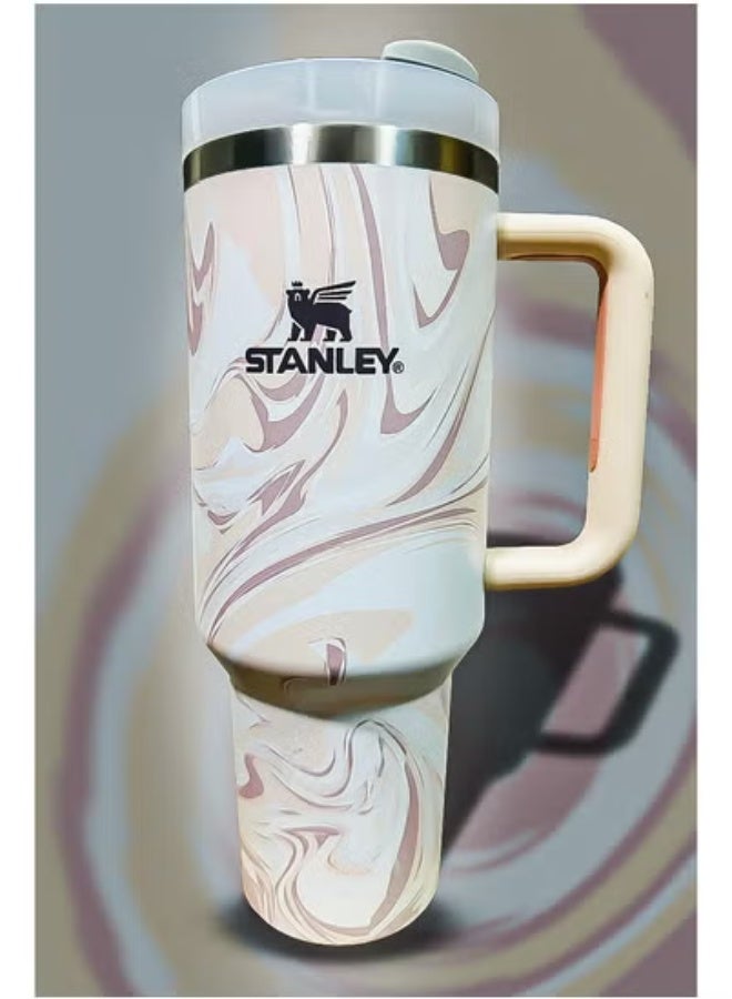 Stanley 40oz Tumbler Stainless Steel Travel Mug with Straw | BPA-Free, Eco-Friendly & Dishwasher Safe | Leakproof FlowState Lid & Double-Wall Insulation Keeps Drinks Hot for 16 Hours and Cold for 24 Hours | Slim Base Fits Most Car Cup Holders | Durable Ergonomic Handle for Easy Use On the Go, at Work or Outdoors - Image 1