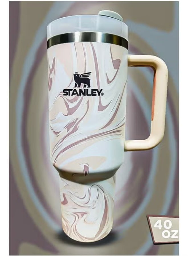 Stanley 40oz Tumbler Stainless Steel Travel Mug with Straw | BPA-Free, Eco-Friendly & Dishwasher Safe | Leakproof FlowState Lid & Double-Wall Insulation Keeps Drinks Hot for 16 Hours and Cold for 24 Hours | Slim Base Fits Most Car Cup Holders | Durable Ergonomic Handle for Easy Use On the Go, at Work or Outdoors - Image 2