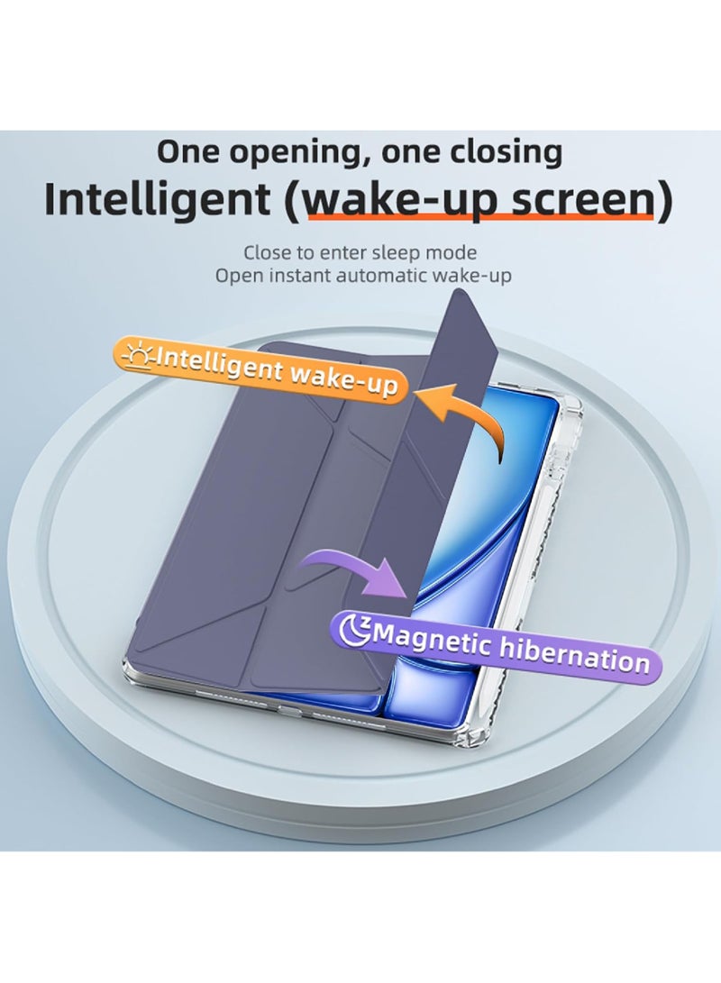 Rock Pow iPad Pro 12.9 2022 Case 6th/5th/4th/3rd Generation with Pencil Holder [Support 2nd Gen Apple Pencil Wireless Charging] PU Smart Case Cover for iPad Pro 12.9 2022/2021/2020/2018 - Image 5