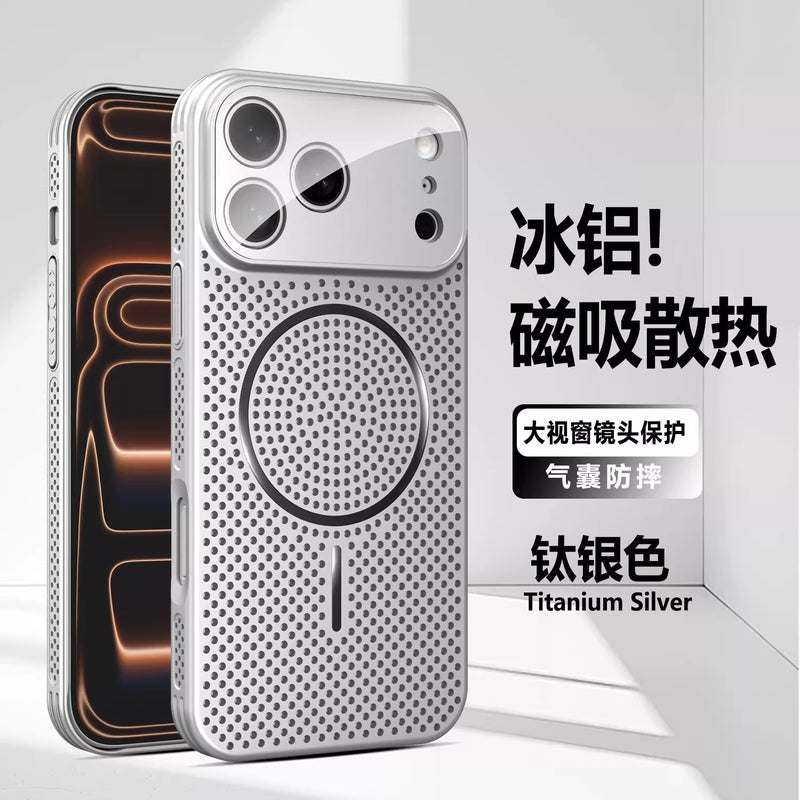 MagSafe iPhone 13 Pro Max Case PC for iPhone 13 and Heat Dissipation and Full Coverage and Matte Finish in Blue - Image 2
