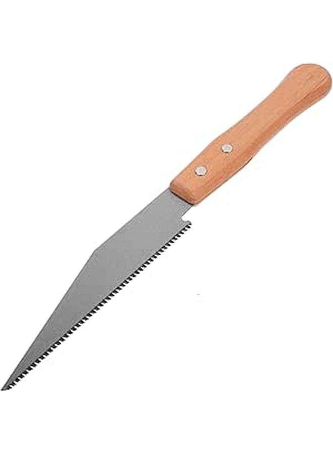 Japanese Pull Saw with Pointed Hardened Fine Teeth Blade for Woodworking and Tree Pruning - Image 1