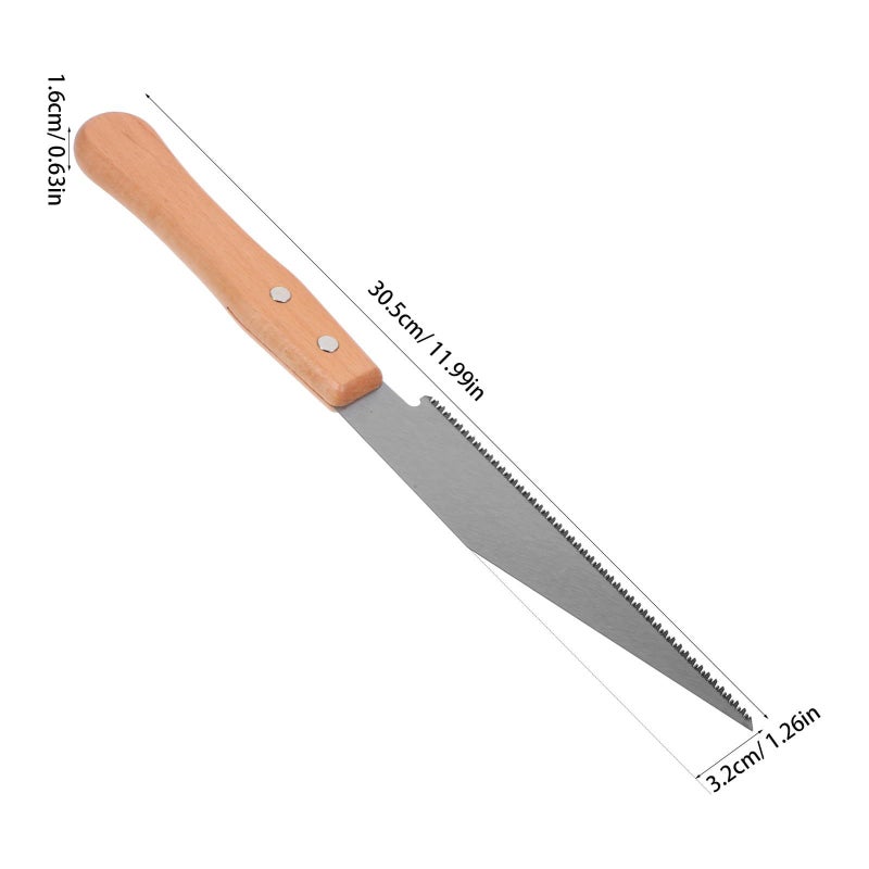 Japanese Pull Saw with Pointed Hardened Fine Teeth Blade for Woodworking and Tree Pruning - Image 3