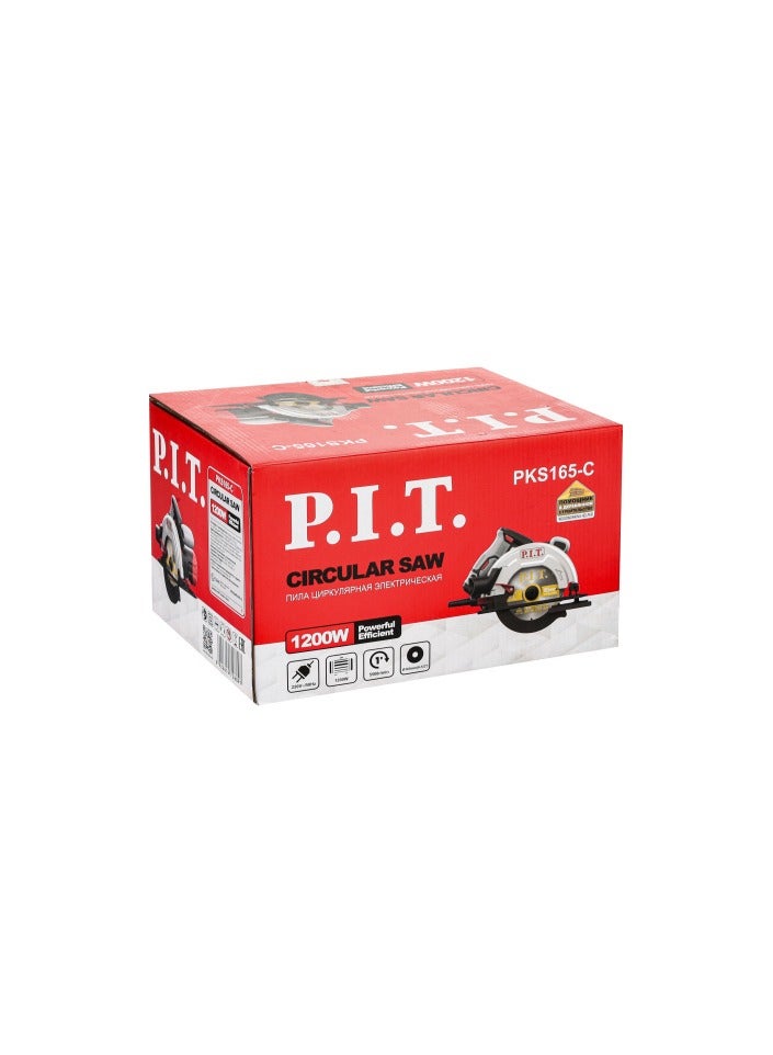 .P.I.T. منشار دائرى كهرباء (6.5)"  (165) مم (1200) وات /PKS165-C  - Image 2
