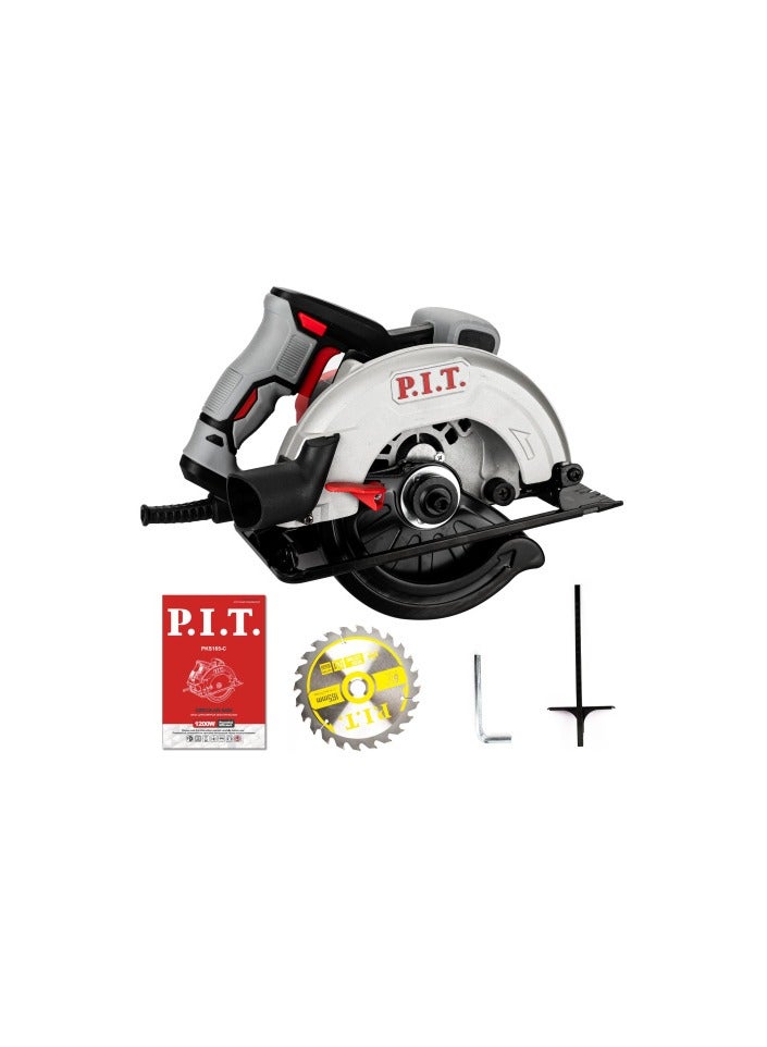 .P.I.T. منشار دائرى كهرباء (6.5)"  (165) مم (1200) وات /PKS165-C  - Image 3