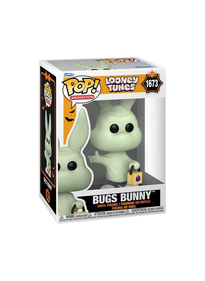 Funko Funko POP! Animation: Bugs Bunny - (Ghost) - Looney Tunes - Collectable Vinyl Figure - Gift Idea - Official Merchandise - for Kids & Adults - Horror Fans - Model Figure for Collectors  - Image 1