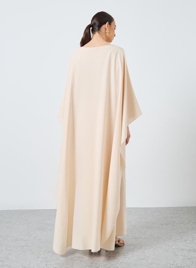 Take Two Styli Solid Batwing Sleeve Maxi Kaftan - Image 5