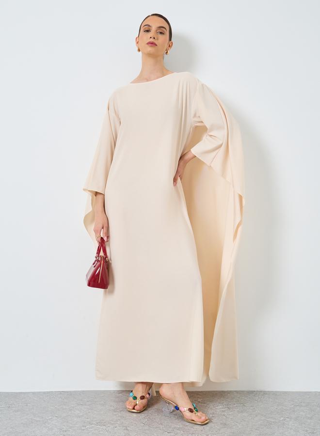 Take Two Styli Solid Batwing Sleeve Maxi Kaftan - Image 1