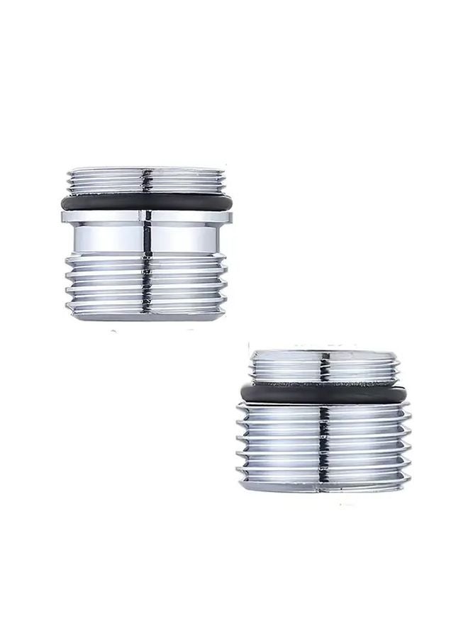 2pcs Universal Faucet Adapter Kit For Bathroom Garden Hose Water Filter Easy Install - Image 1