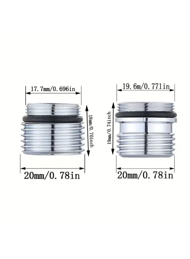 2pcs Universal Faucet Adapter Kit For Bathroom Garden Hose Water Filter Easy Install - Image 4