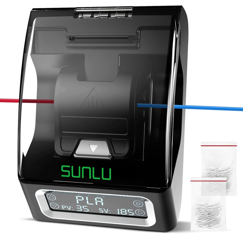 SUNLU Official Filament Connector, 400Pcs PTFE Sleeve Filament Splicer for 3D Printer Filament 1.75mm, Fast Heating Filament Welder Compatible with PLA PETG TPU ABS PA Nylon, Easy to Use - Image 1