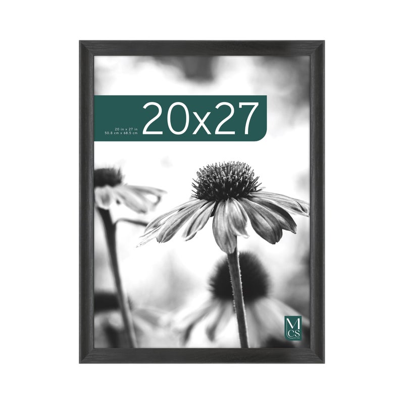 MCS Studio Gallery Classic 20x27 Poster Frame Black Woodgrain Vertical Horizontal Wall Hanging Large Picture Frame for Photos Posters Art Prints 1Pack