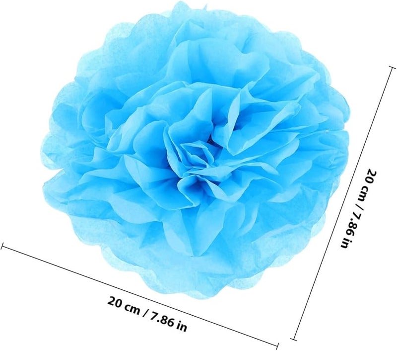BESPORTBLE 50pcs Multi Color Tissue Paper Pom Poms Decorations for Wedding Party Festival Backdrop DIY Craft - Image 3