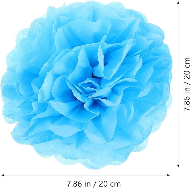 BESPORTBLE 50pcs Multi Color Tissue Paper Pom Poms Decorations for Wedding Party Festival Backdrop DIY Craft - Image 4
