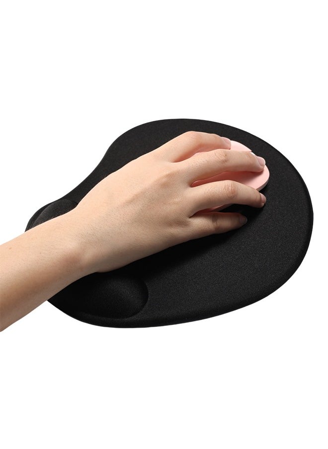 Generic Silicone Mouse Pad With In-Build Wrist Support Black 20x23cm  - Image 1