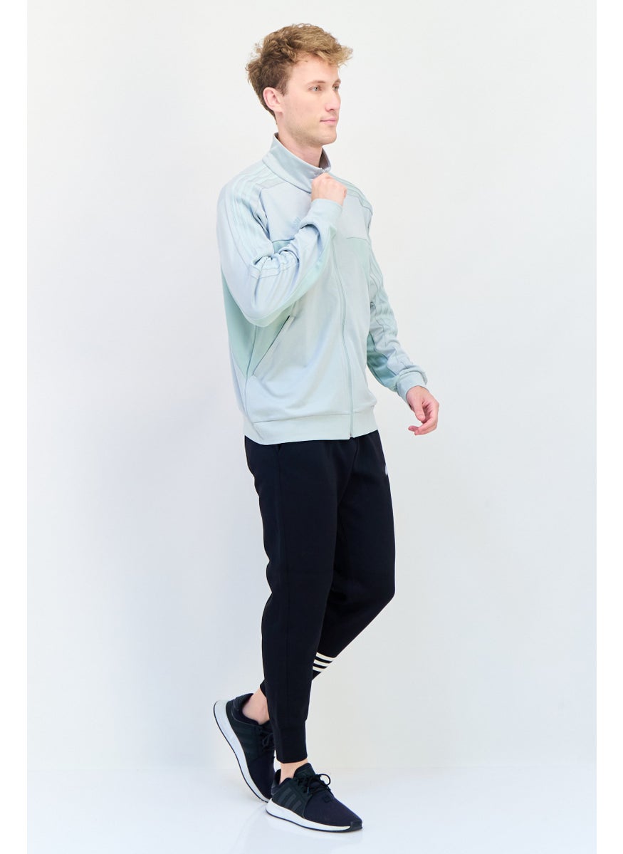 Adidas Men Sportswear Fit Long Sleeve Training Jacket, Light Grey  - Image 4