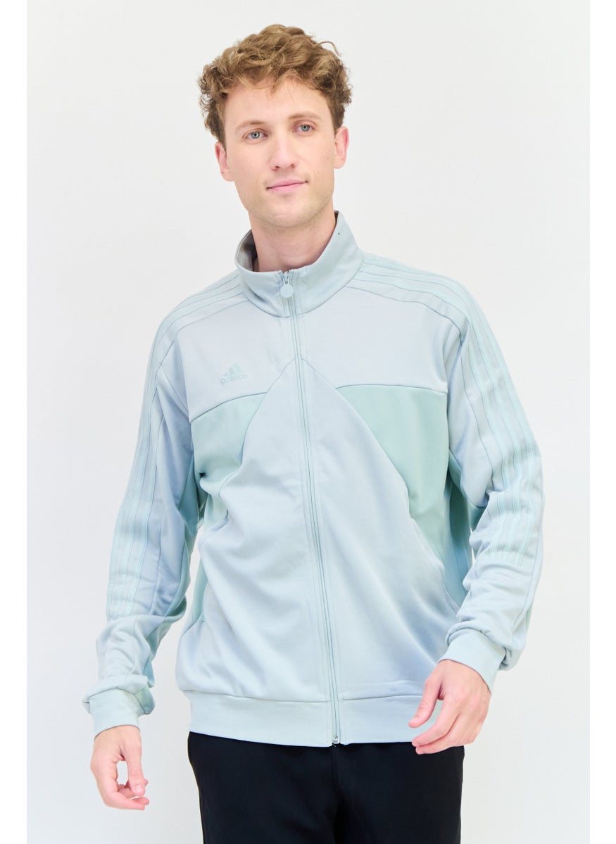 Adidas Men Sportswear Fit Long Sleeve Training Jacket, Light Grey  - Image 1