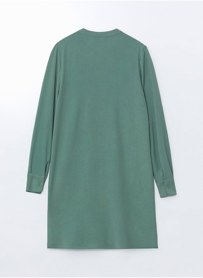 LC WAIKIKI - Collar Plain Long Sleeve Women's Shirt Tunic - Image 1