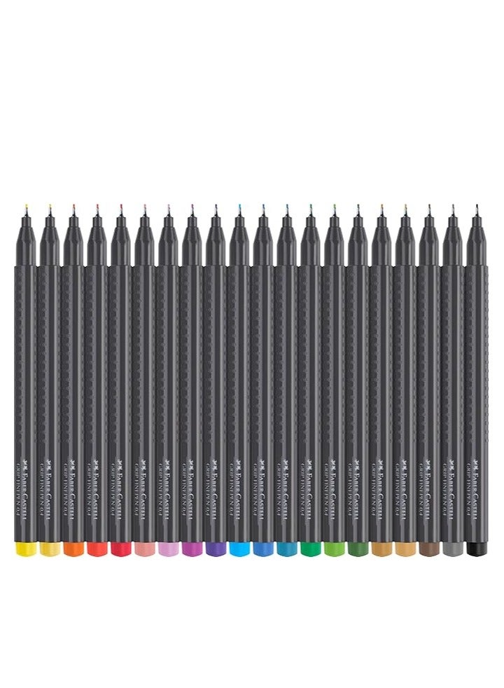 FABER-CASTELL قلم فابر-كاستل جريب رفيع 0.4 مم مجموعة من 20 لون - Image 3