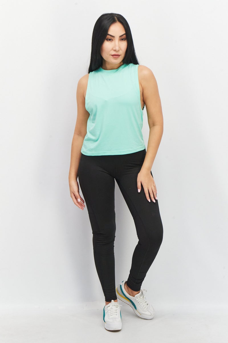 Sinsay Women Sportswear Fit Sleeveless Training Top, Mint Green  - Image 2
