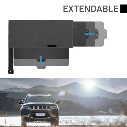 Opuweiy Sun Visor Extender for Car, Universal Clip-On Visor Extender Attachment, Anti-Glare Side Sun Blocker for Car Truck SUV, Automotive Interior Sun Protection (Black) - Image 5