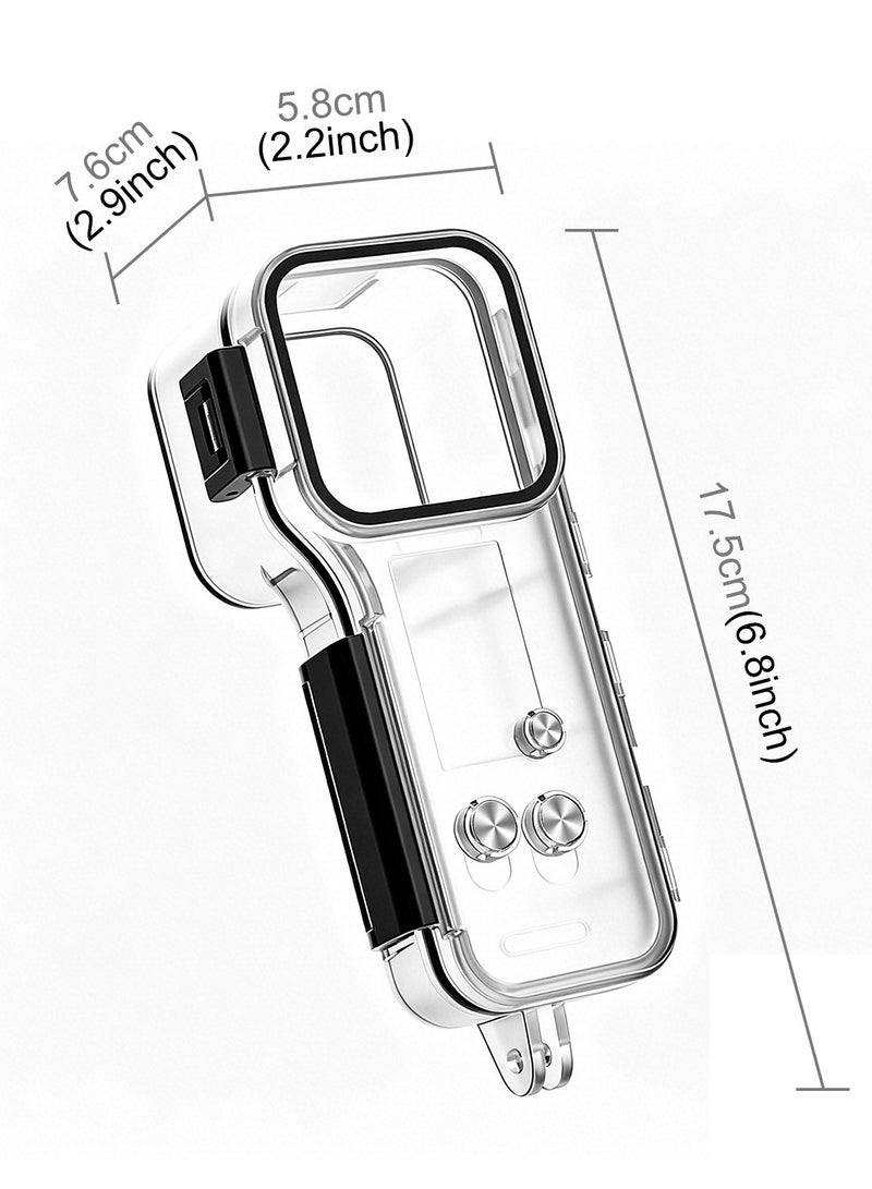 بولوز حافظة غوص PULUZ متوافقة مع DJI Osmo Pocket 4، غطاء واقٍ مقاوم للماء حتى عمق 50 مترًا (164 قدمًا) مع ملحقات لكاميرا Osmo Pocket 4 - Image 3