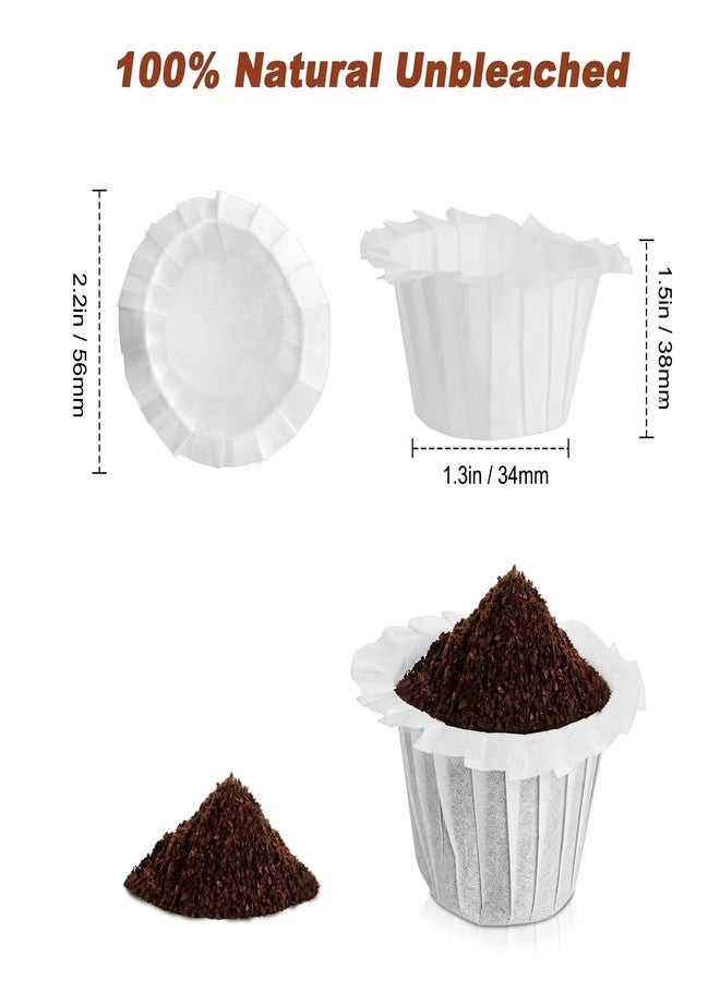 Kicovitifa Disposable Paper Coffee Filters, Keurig K Cup Paper Filters for Keurig Single Brewer Reusable Cups, K-cup Coffee Pods, Fits All Brands Reusable K Cups (500) - Image 2