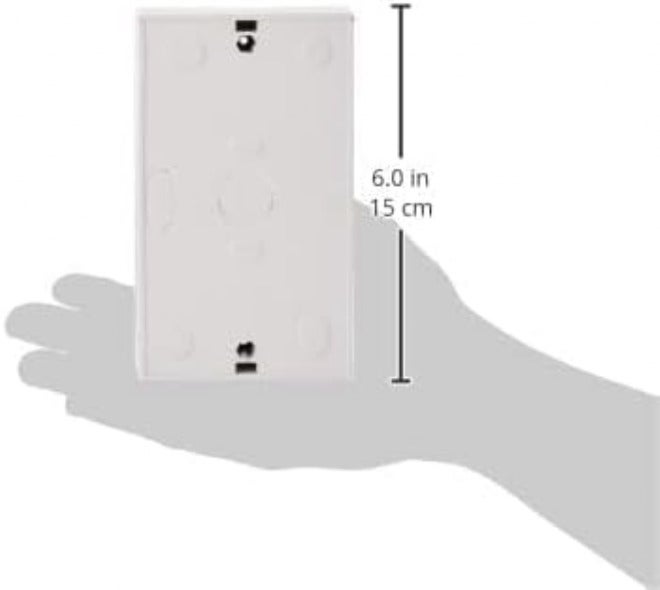 يو اتش كوم صندوق PVC سطحي 6×3 للمفتاح أو المقبس المزدوج أبيض - UHcom - Image 4