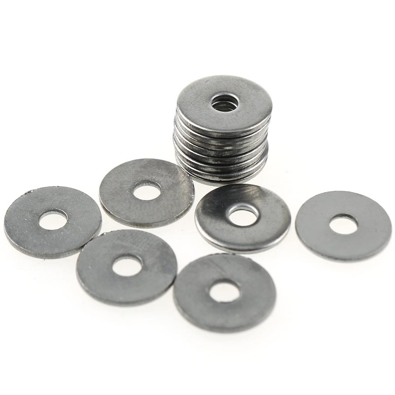 LUORNG Flat Washer LUORNG 24pcs M6 16mm Outer Diameter 304 Stainless Steel Flat Washer Adjustment Hardware Fitting Accessories Metal Plain Gasket for Bolts & Screws - Image 5
