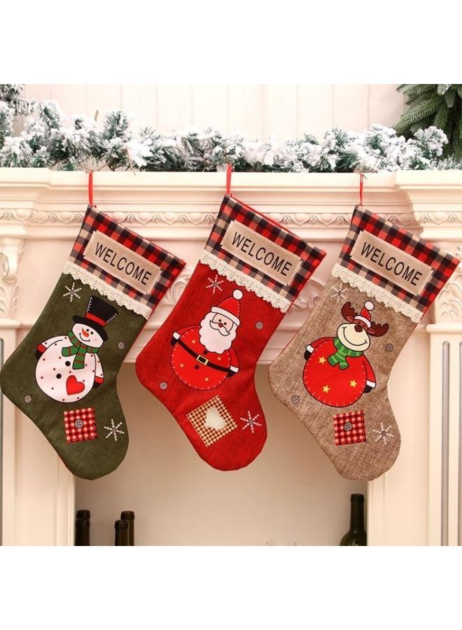 NIBEMINENT Stocking Decoration Gift Bag Multicolour - Image 2