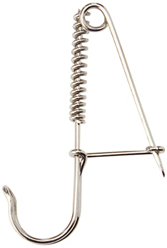 Lacis AW05-SILVER Knitting Pin Pair, Silver, 1.5" tall, 1" wide and 1/8" deep - Image 2