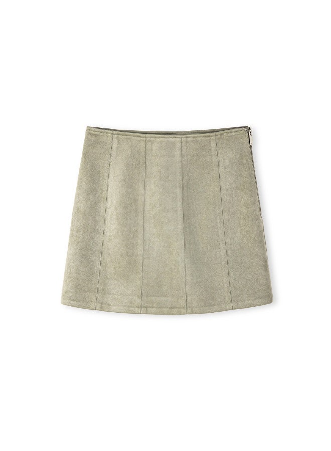 Ipekyol Faux Suede Mini Skirt - Image 1