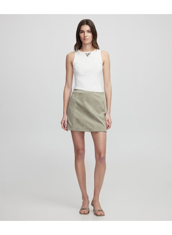 Ipekyol Faux Suede Mini Skirt - Image 4
