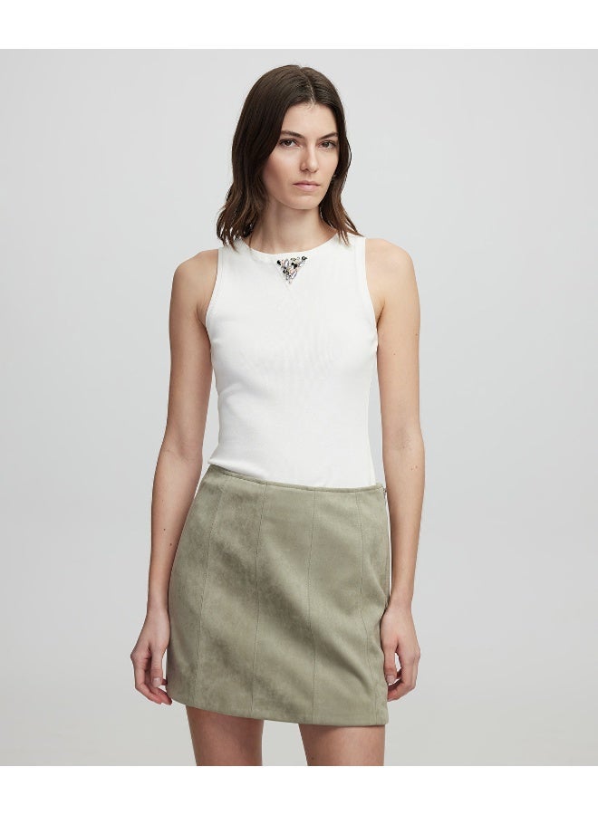 Ipekyol Faux Suede Mini Skirt - Image 1