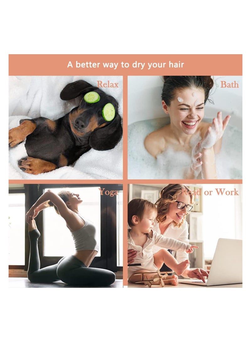 Hair Drying Towels, 3 Packs Microfiber Hair Towel Wrap, Funny Cat Hair Drying Towels for Women Girls Cat Lovers, Ultra Absorbent Quick Dry Hair Turban for Drying Long, Thick, Curly Hair - Image 4