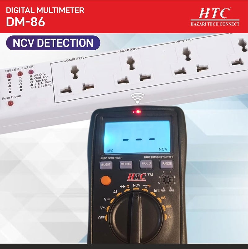 HTC DM 86 Digital Multimeter with Backlight  - Image 4