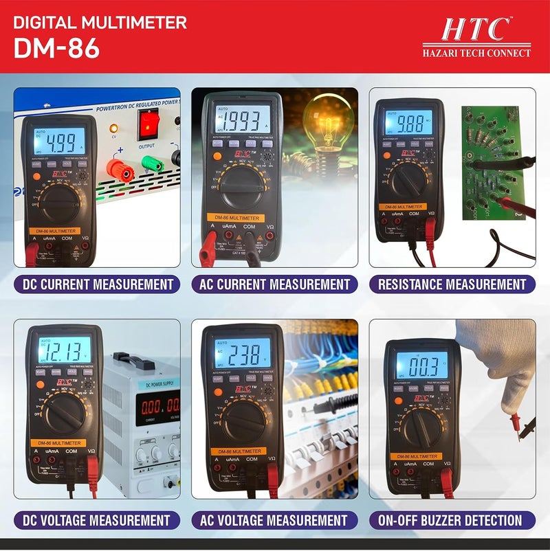 HTC DM 86 Digital Multimeter with Backlight  - Image 5