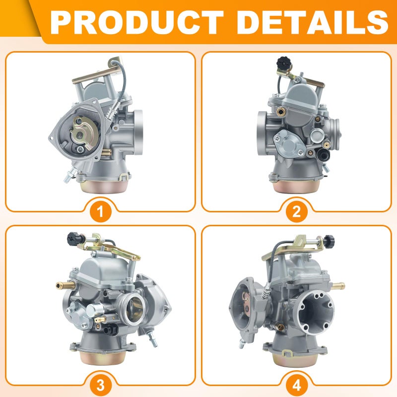 Triumilynn Carburetor Replacement for Suzuki Ozark 250 LTF250 2002-2009, for LTZ250 LTZ 250 Quadsport 250 Carb 2004-2009, 13200-05G01 - Image 5