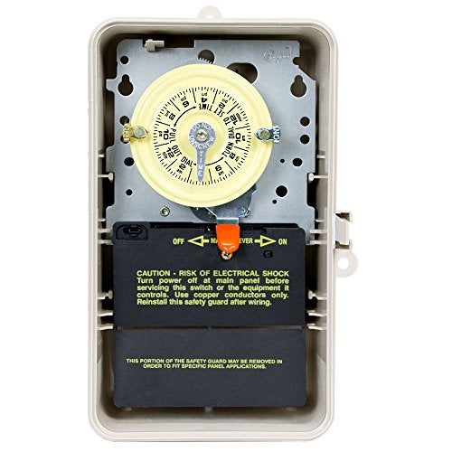 Intermatic Intermatic T104P3 Mechanical Time Switch - Double Pole, Single Throw, NEMA 3R Enclosure - One-Hour Control, On/Off Trippers Included, High Motor Load Ratings  - Image 2