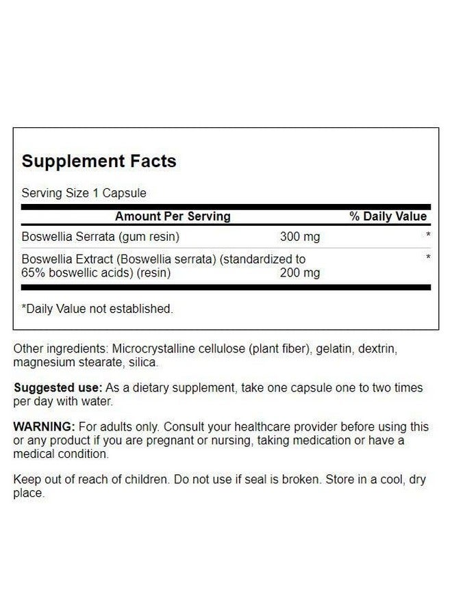 Swanson Boswellia Serrata - Whole Herb & Standardized Extract 120 Caps (4 Pack) - Image 2