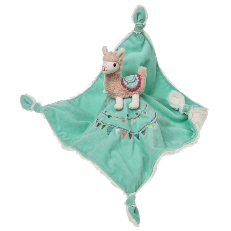 Mary Meyer Baby Lily Llama Character Blanket 13"x13" - Image 1