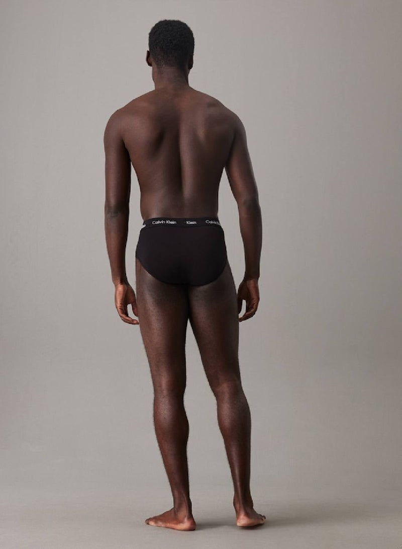 كالفن كلاين طقم 3 سراويل داخلية قصيرة - كوتون ستريتش - Image 3
