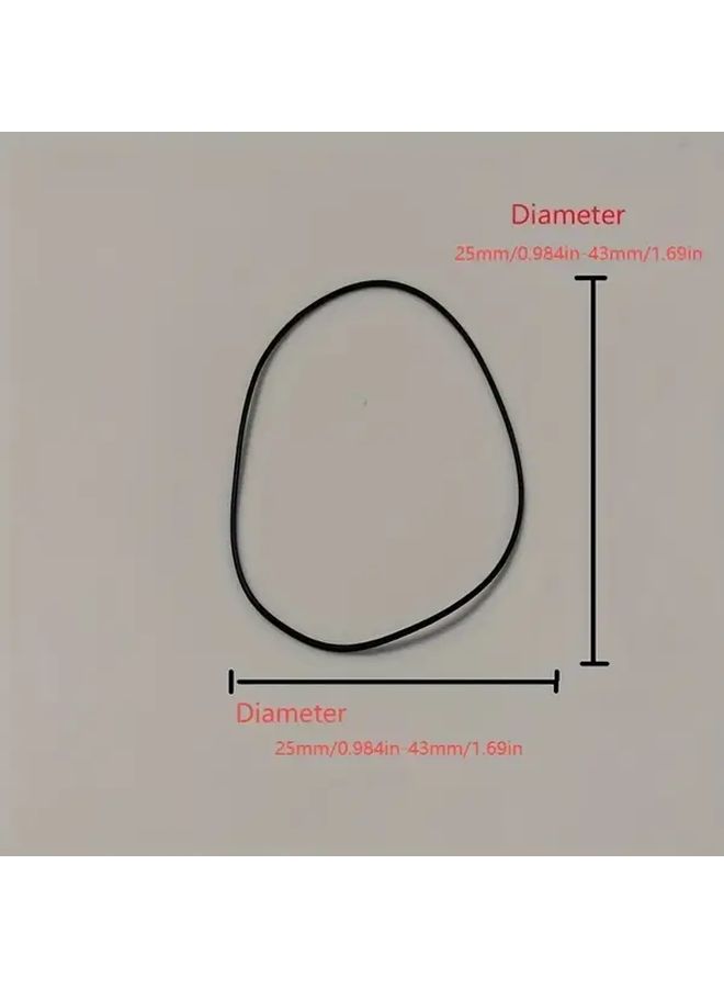 Watch Case Back O Rings 10pcs Black Rubber 0 8mm Thick 27mm Size Waterproof Gaskets - Image 2