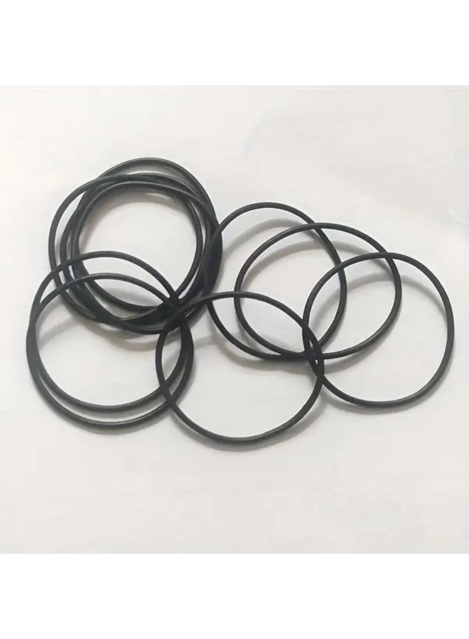 Watch Case Back O Rings 10pcs Black Rubber 0 8mm Thick 27mm Size Waterproof Gaskets - Image 1