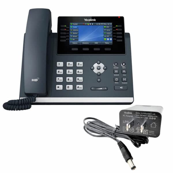 IP Phone Market Yealink T46U IP Phone - Power Adapters Included - 1 Year Manufacturer Warranty - Unlocked can be Used with Any VoIP Provider - Image 5