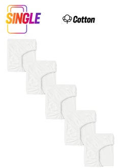 Cotenconcept 5 Pieces of Cotton and Elastic 60 x 120 cm Combed Cotton Baby Bed Sheets  - Image 1