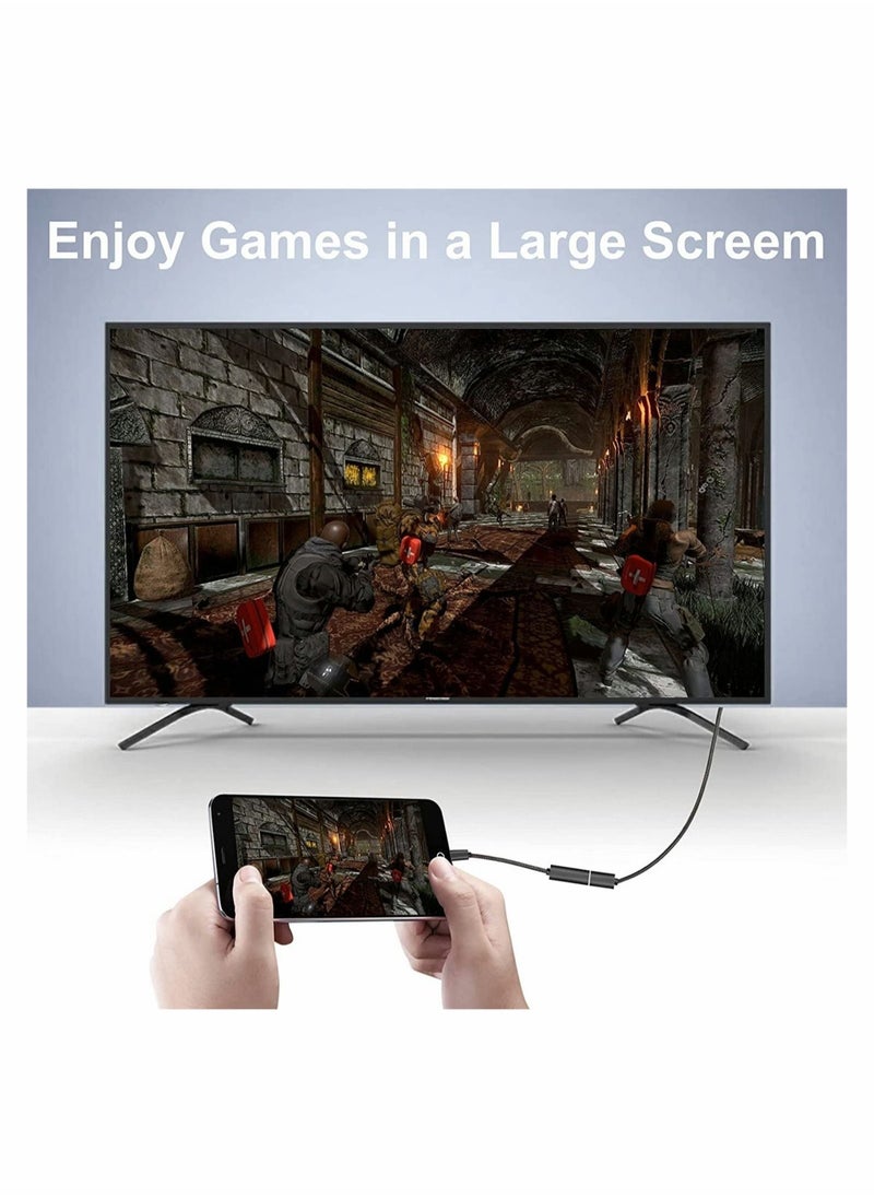 USB C to HDMI Adapter 4K 60Hz Type c to HDMI 4K Adapter USB C to 4K HDMI Digital AV Adapter Type C Thunderbolt 3/4 to HDMI Adapter with Video Audio Output for MacBook Air iPad Pro Surface Pro