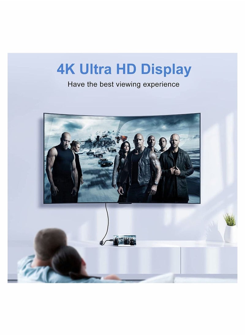 USB C to HDMI Adapter 4K 60Hz Type c to HDMI 4K Adapter USB C to 4K HDMI Digital AV Adapter Type C Thunderbolt 3/4 to HDMI Adapter with Video Audio Output for MacBook Air iPad Pro Surface Pro
