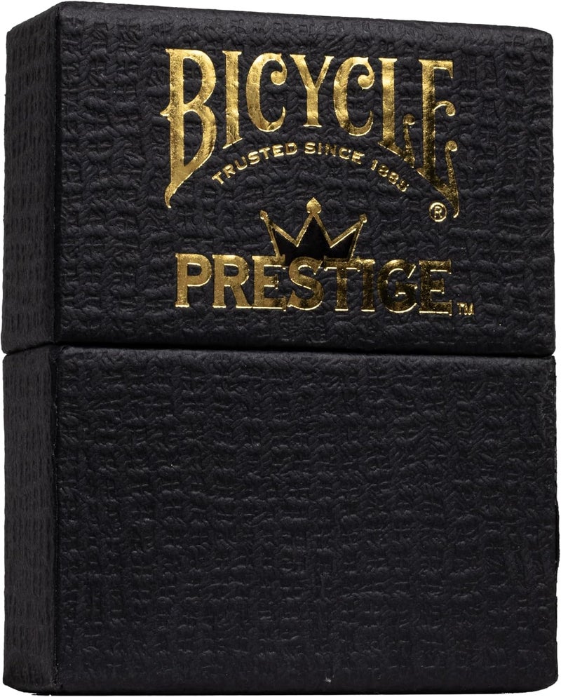 Bicycle Prestige Waterproof Playing Cards, Black 100% Plastic Deck, Durable Casino Quality Poker Cards for Pool, Beach, Camping & Party Games - Image 3
