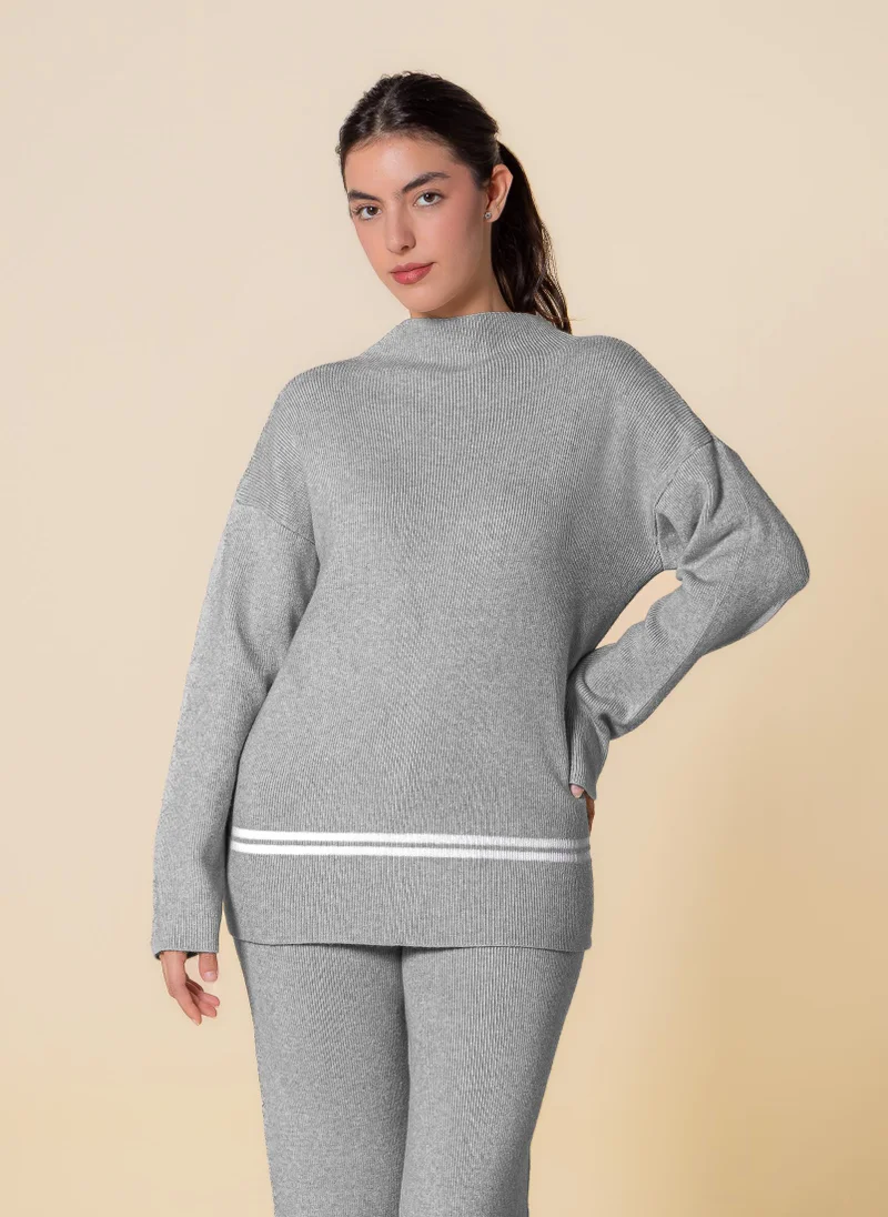 SHAPES DETAIL KNITTED SET